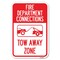 Signmission Fire Department Connection Tow Away Zon Heavy-Gauge Aluminum Sign, 12" x 18", A-1218-24024 A-1218-24024 - alternate 1